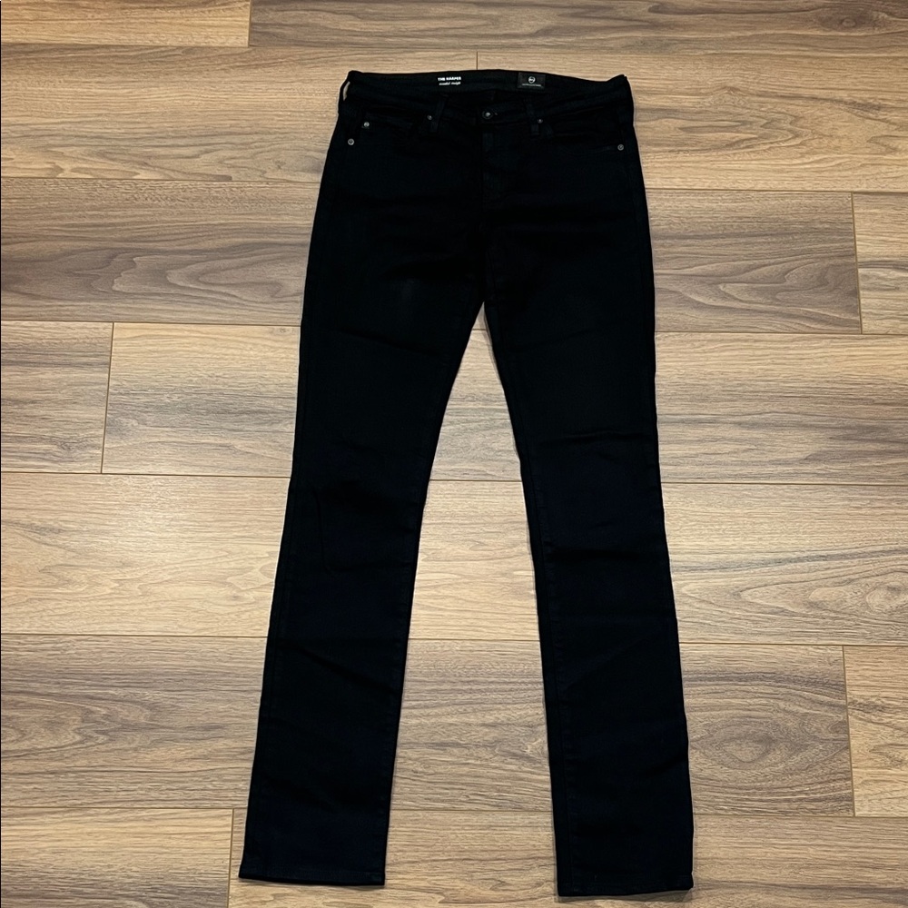 AG Adriano Goldschmied The Harper Essential Straight Jean in Black Size 26